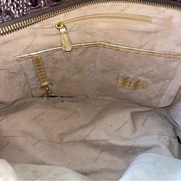 RARE BRAHMIN Anna tricolor satchel - Picture 5 of 14